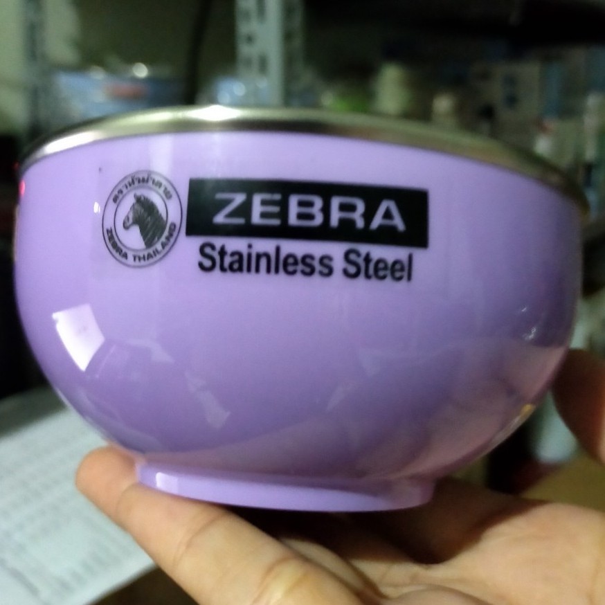 Chén Inox 2 lớp cách nhiệt cho bé Zebra Kiddy 11cm- 124002. Inox 304 cao cấp