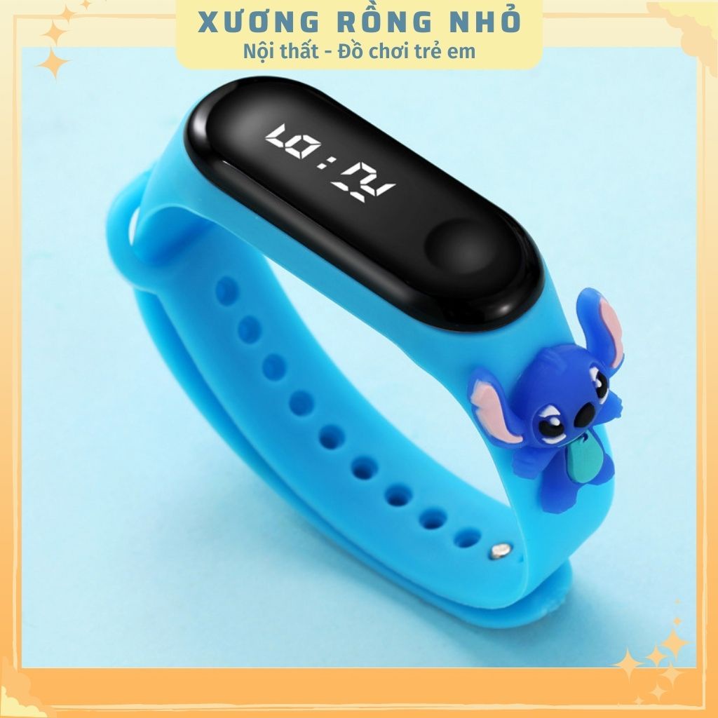 Đồng hồ led hoạt hình thông minh trẻ em chống nước, thể thao giá rẻ cho bé trai/gái 3,4,5,6 tuổi