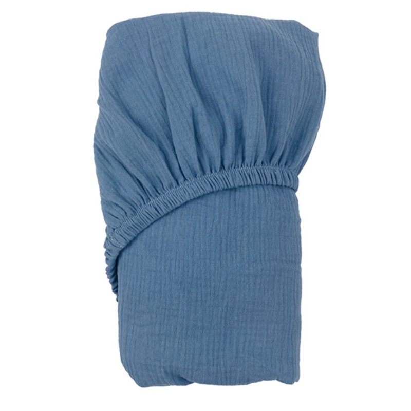 Ga Trải Giường Cotton Mềm Mại Màu Trơn Kích Thước 70x130x22cm Cho Bé
