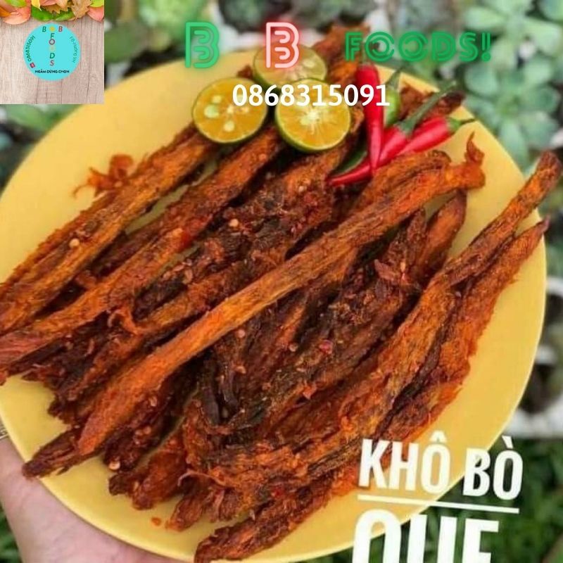 [ FREE SHIP - GIẢM GIÁ 10% ] Khô Bò que loại 1 HỘP 250gr đồ ăn vặt giá rẻ cực ngon/ BB-FOODs