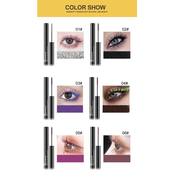 Mascara nhiều màu sắc thiết kế vỏ đính kim cương giả sang trọng MK
 | BigBuy360 - bigbuy360.vn
