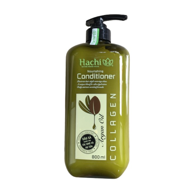 Dầu xã argan Hachi 800ml được chiết xuất từ quả argan giúp phục hồi mái tóc khô và hư tổn