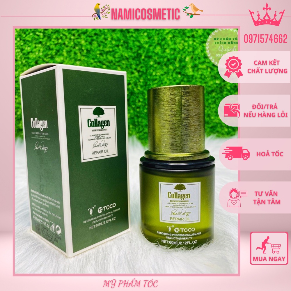 Tinh Dầu Dưỡng Tóc Toco Collagen Mềm Mượt 100ml.Hàng Chính Hãng NAMI