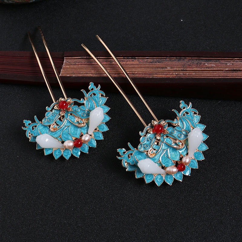 [Aishang Xinh Đẹp] Trâm Cài Tóc Cổ Điển Đính Hạt Tua Rua Có Thể Tháo Rời Hóa Trang Cổ Điển