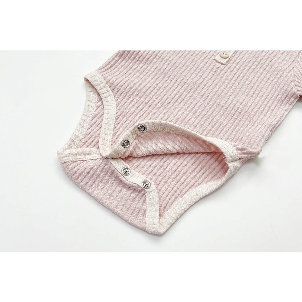 Áo Liền Quần Tay Ngắn Cho Bé Trai &amp; Gái Sơ Sinh 5 Màu Sắc