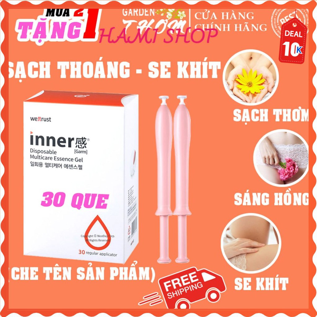 Set 30 Đũa Thần Inner Chính Hãng [FREESHIP] Dung Dịch Vệ Sinh Phụ Nữ Làm Sạch Vùng Kín Se Khít Vùng Kín Thơm Vùng Kín