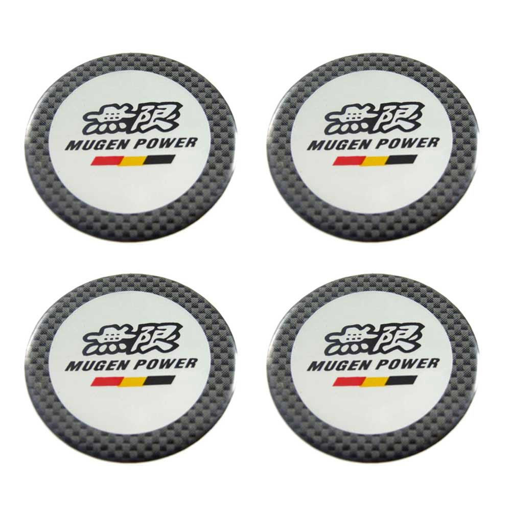Aegether 50mm. MUGEN POWER Sticker Bánh xe Hub Chiều rộng nhựa 50 Mm. (5 cm) -