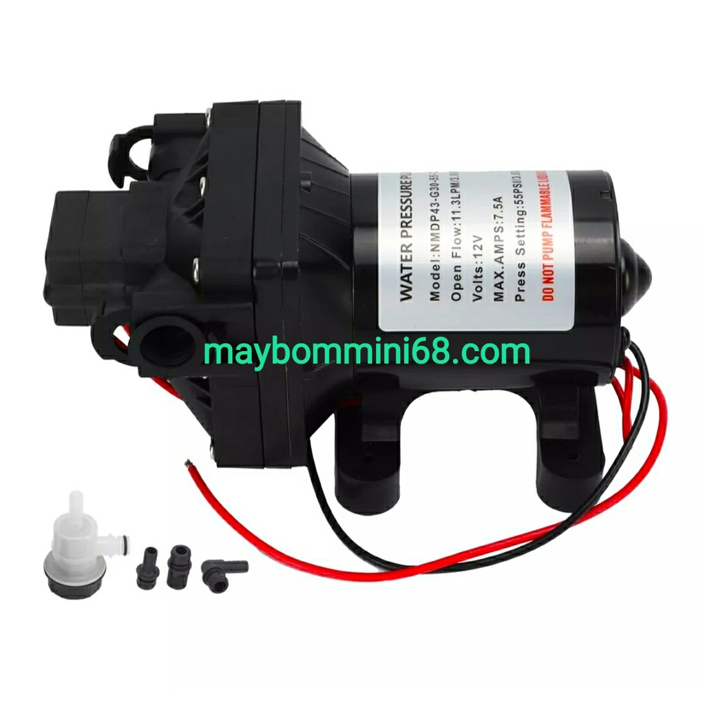Máy bơm tăng áp 12v 100w cao cấp cho nhà ở di động mobihome, thiết bị sen tắm