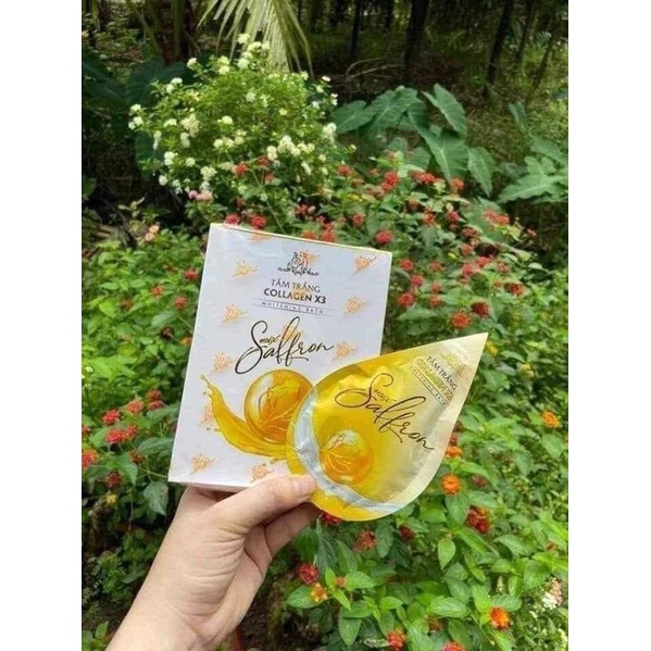 (Tách lẻ 1 gói) Tắm trắng Mix Saffron Collagen X3 Mỹ phẩm Đông Anh chính hãng