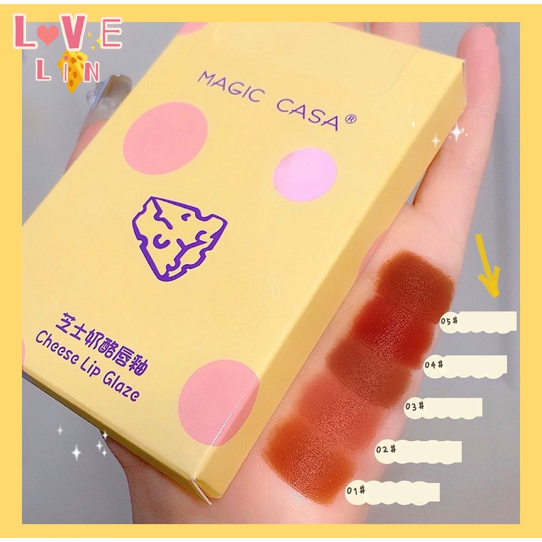 Set 5 Son Môi Màu Nhung Lì Xinh Xắn Cho Nữ