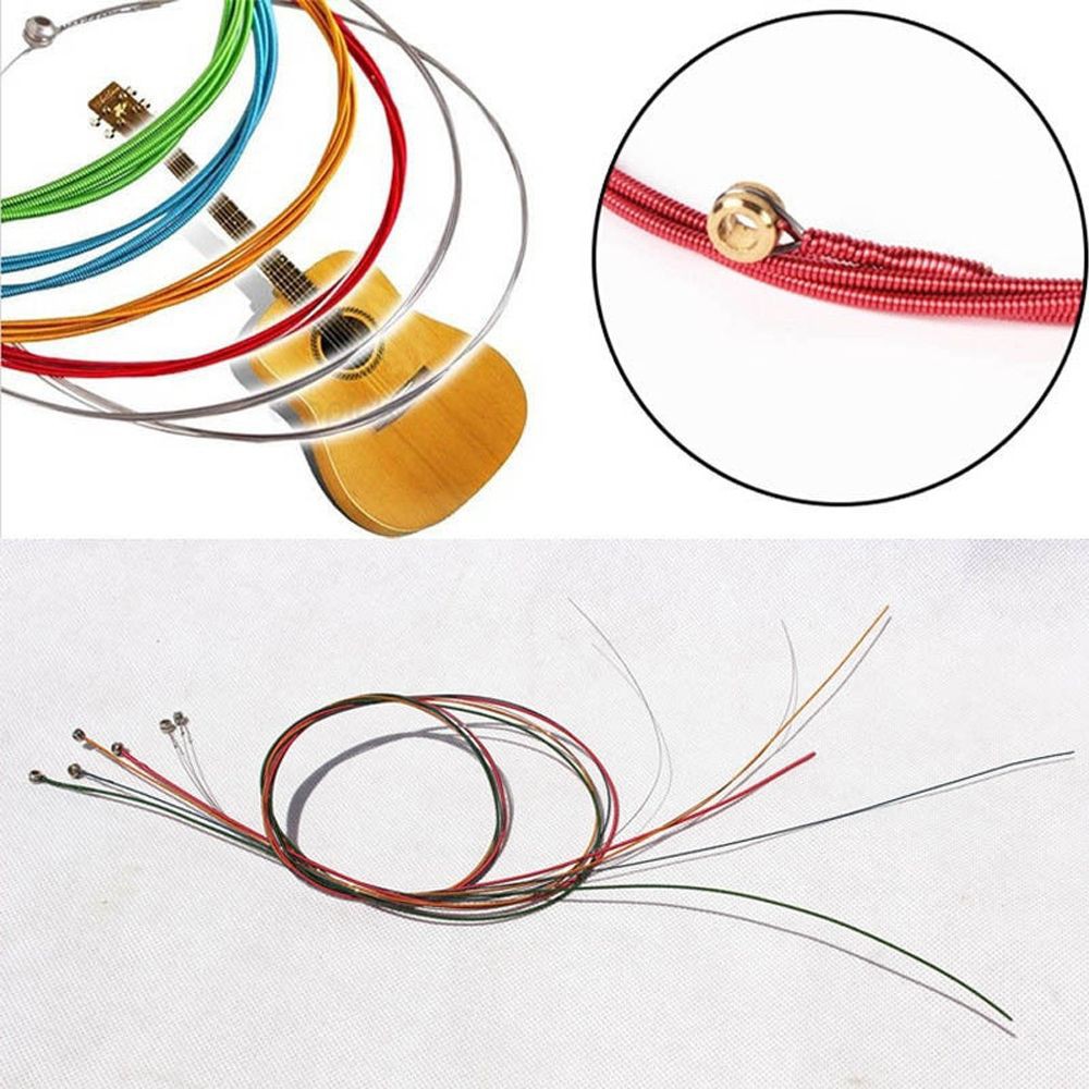 Set 6 sợi dây đàn guitar 1m nhiều màu sắc