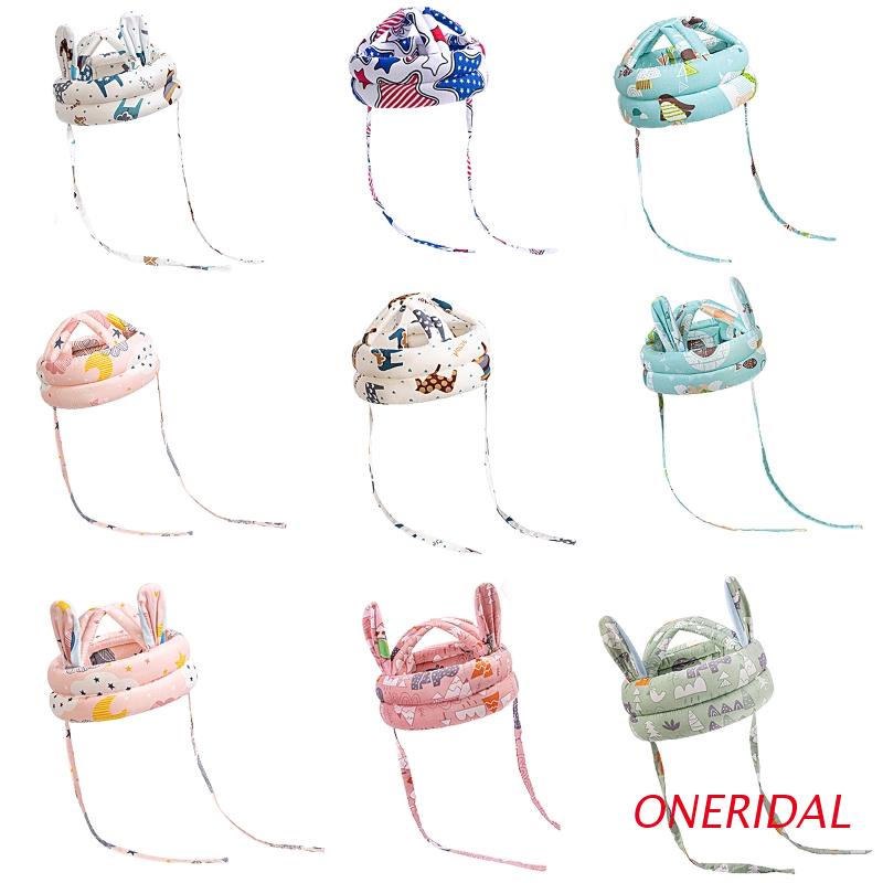 Mũ bảo hiểm bảo vệ đầu cho bé tập đi với rất nhiều hoạ tiết đáng yêu