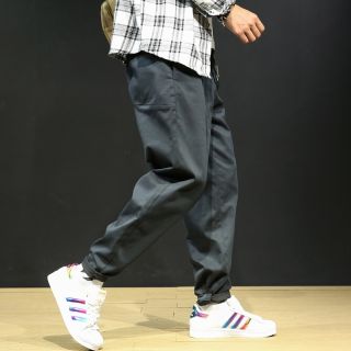 Quần Baggy Kaki Basic Màu Đen Be UNISEX