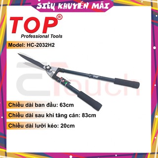 Kéo cắt cỏ hàng rào top cán bọc nhung, có tăng đưa - hc-2032h2