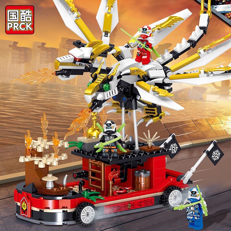 Lắp ráp xếp hình Ninjago Movie 61059 - Xe chở rồng chiến đấu 461 chi tiết