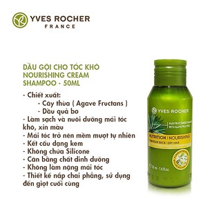 [Mẫu Mới] Dầu Gội Chăm Sóc Tóc Yves Rocher Shampoo 50ml