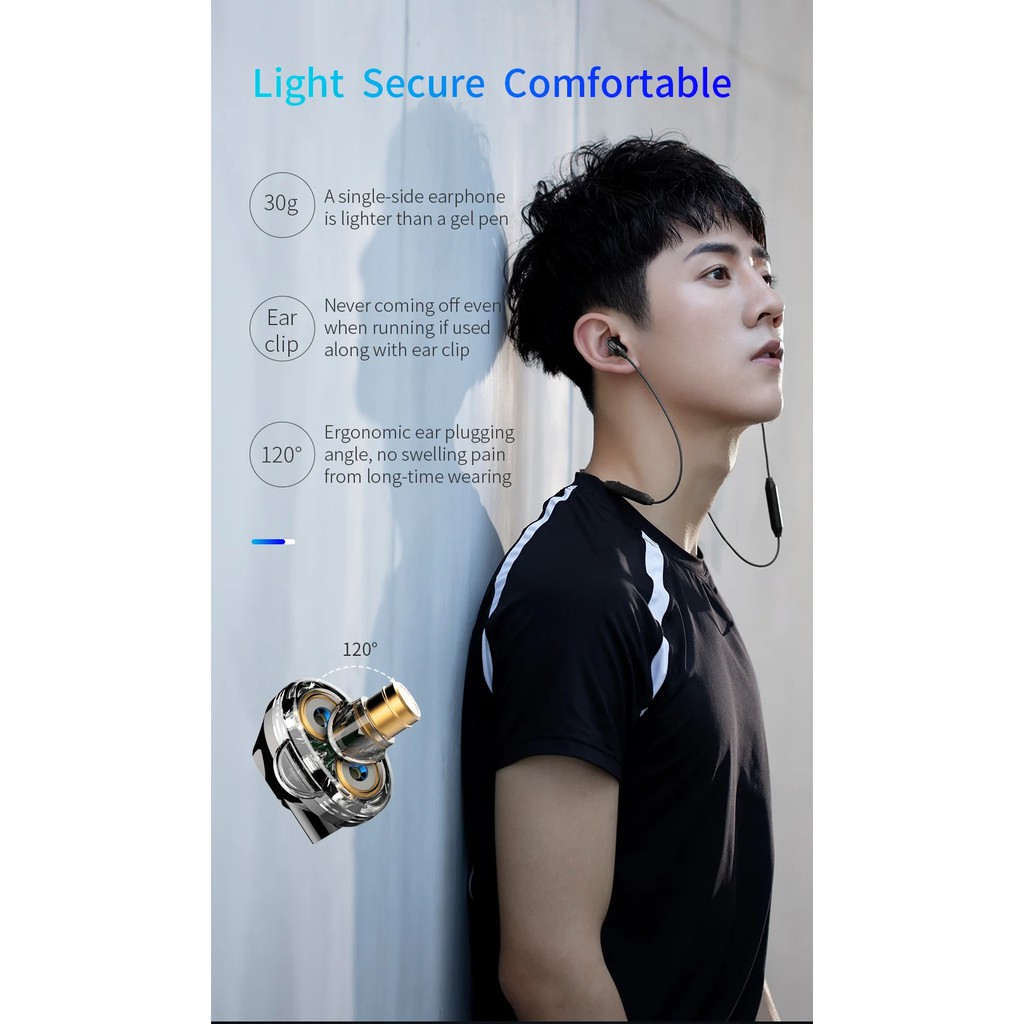 Tai nghe Bluetooth nhét tai Baseus Encok S10 Dual Moving Coils (4 Speakers, Bluetooth 4.1, iP5X waterproofing)