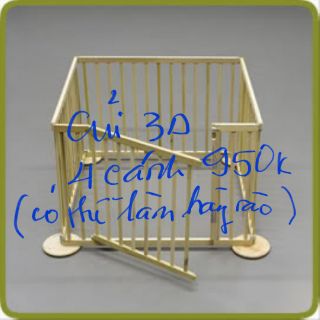 Củi 3D ,5D cho bé,Củi gỗ 2 tầng