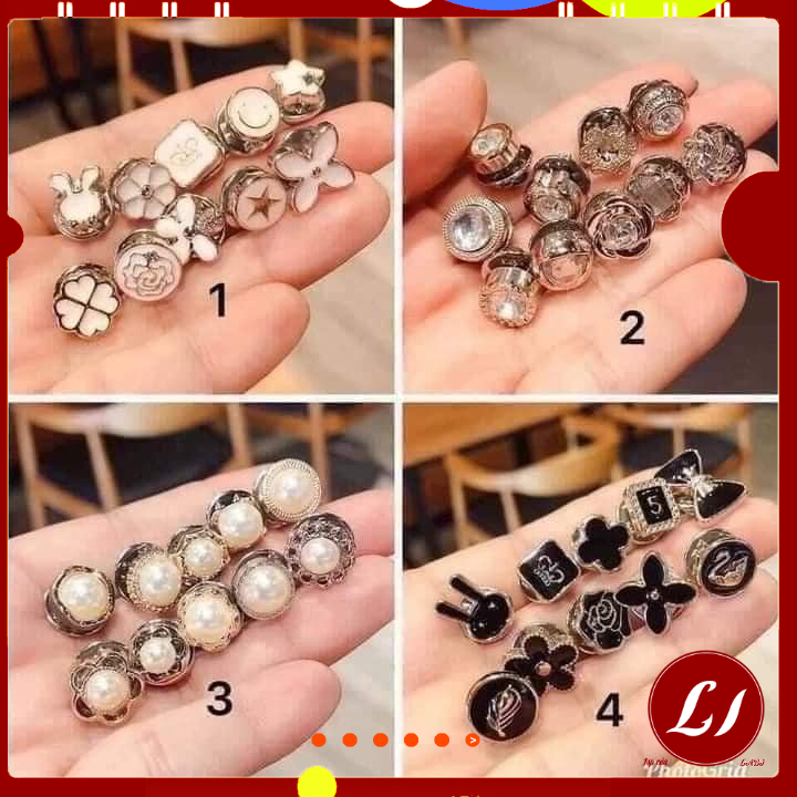 Sét 10 KHUY CÀI ÁO mini làm đẹp cho các chị em