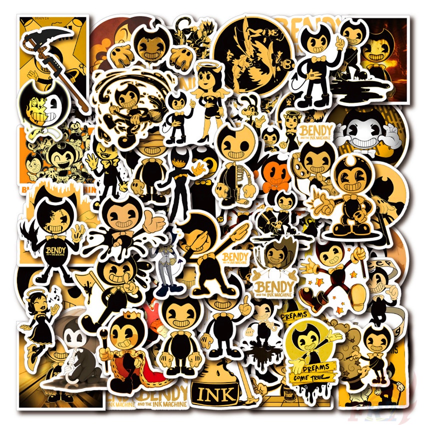 ❉ Bendy and the Ink Machine - Series 02 Games Stickers ❉ 50Pcs/Set DIY Fashion Luggage Laptop Skateboard Decals Doodle Stickers