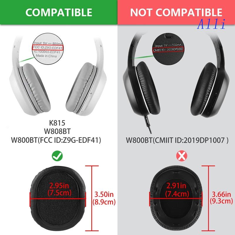 Đệm Tai Nghe W800BT W800X W808BT Bằng Da Mềm Dày Dặn