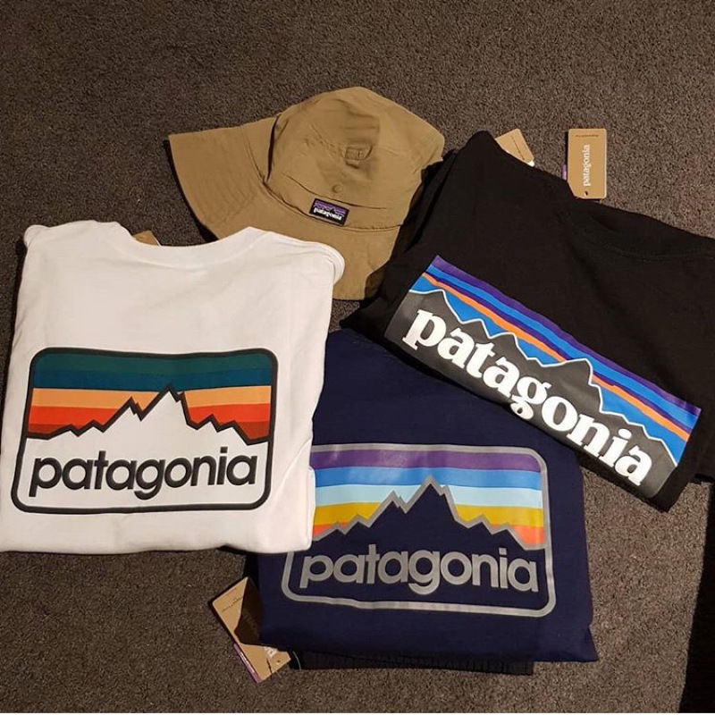 Hàng Ngày Hộp 1 Áo Thun Cotton Trơn In Hình Patagonia Hàng Ngày Cho Nam