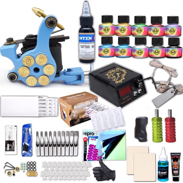 Bộ Kit Máy Xăm Tattoo Cao Cấp 20 chi tiết