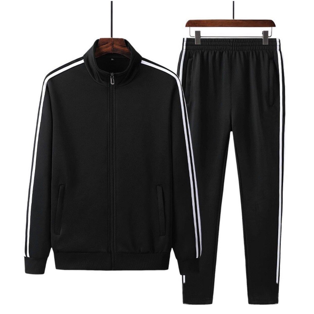 [Hàng VNXK Giá Sỉ] Bộ Thể Thao Nam Trơn Chất Vải Poly 2 Da Cao Cấp - Bộ Thể Thao Nam Kéo Khoá Chống Nhăn, Chống Xù | BigBuy360 - bigbuy360.vn