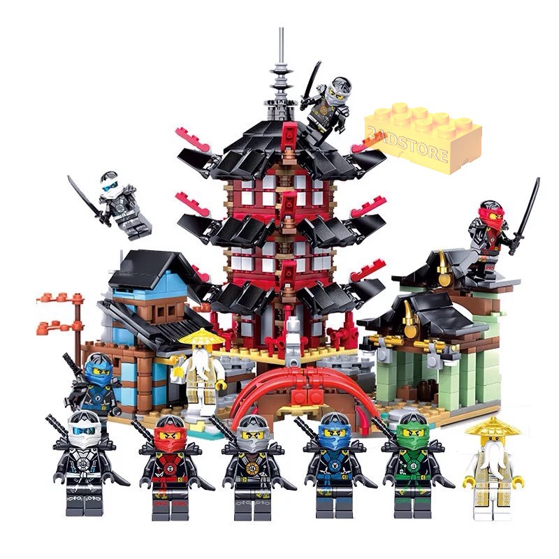 Đồ chơi lắp ráp Lego NinjaGo - Đền Airjitzu - LEDUO 76013 - Ninja Thunder Swordman - Lắp ráp xếp hình nhân vật cho bé