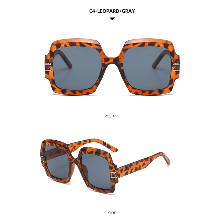 Kính Mát Gọng Vuông Lớn Phong Cách Hàn Quốc Thời Trang Cho Nam Và Nữ 2021