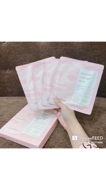 Mặt nạ Celderma Ninetalks Hydrogel Mask