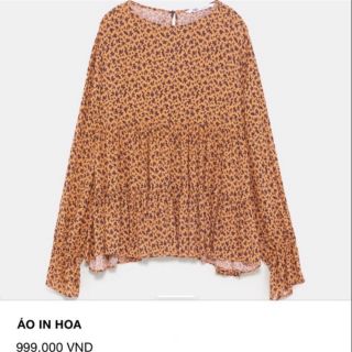 Áo in hoa zara auth s