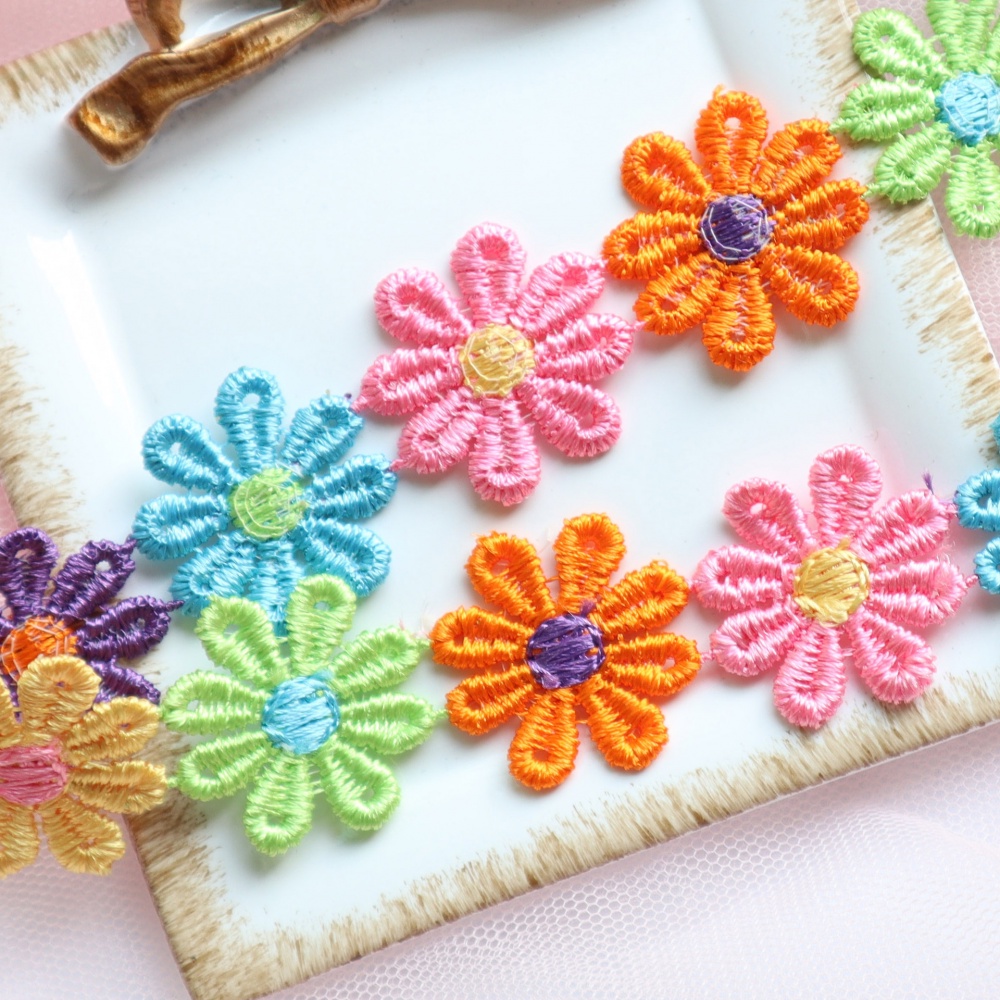 Vòng Cổ choker Họa Tiết Hoa Màu Sắc Xinh Xắn Thời Trang Xuân Hè Cho Nữ