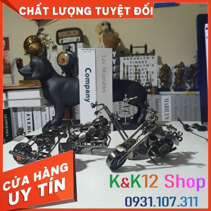 Moto trang trí để bàn. Bộ xe moto mô hình độc đáo. Đồ chơi thủ công mỹ nghệ. Quà tặng ý nghĩa cho các bạn nam.