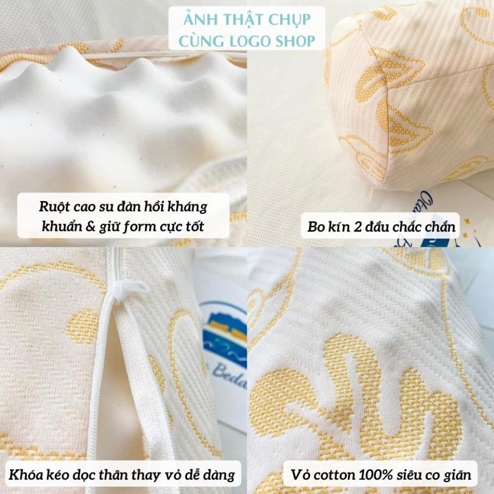 Gối ôm dài cao su non cho người lớn, gối ôm ngủ kèm bao gối ôm cho bà bầu thay vỏ - Otama Bedding