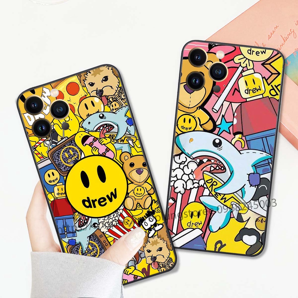 Ốp lưng Iphone 13 / 13 Mini / 13 Pro / 13 Pro Max in hình thương hiệu thời trang đa sắc cá tính cạnh viền vuông