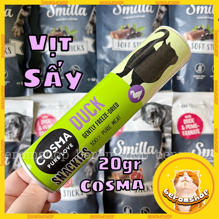 THỊT SẤY CHO MÈO COSMA 3 VỊ NHẬP ĐỨC GIÁ CỰC RẺ