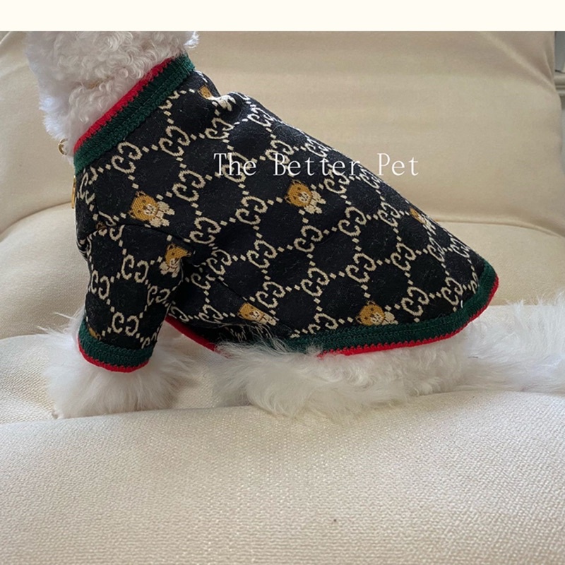 ÁO LEN DỆT GUCCl cho chó mèo