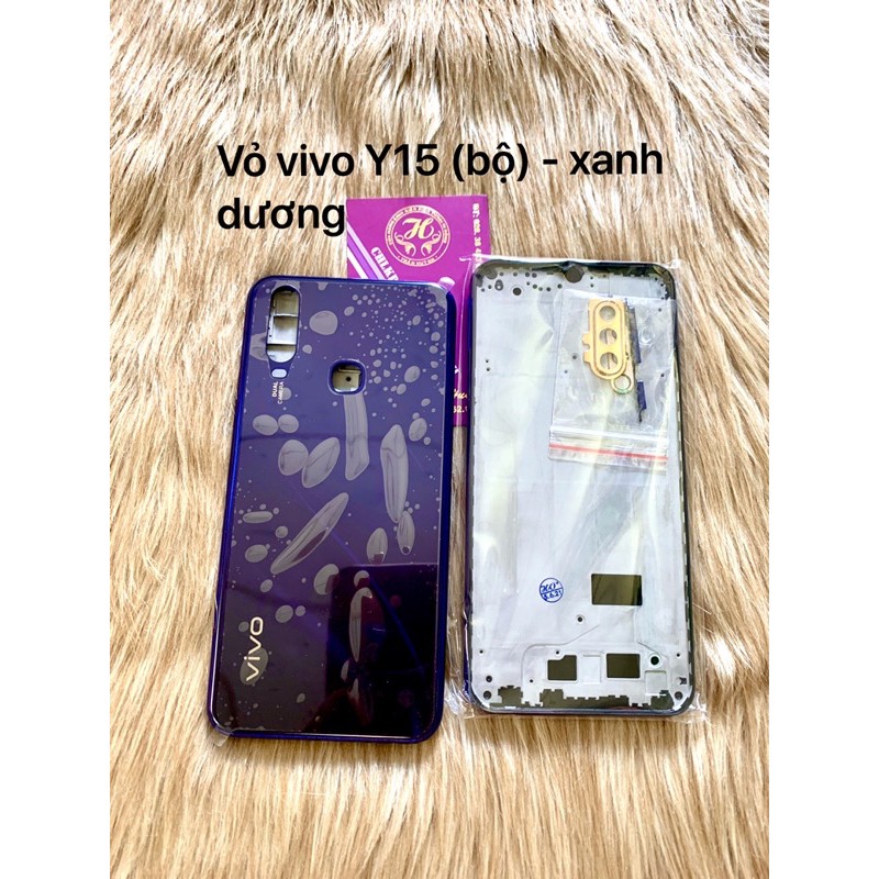 vỏ vivo y15 (bộ) - nắp lưng sau + khung sườn + nút linh tinh (như hình)
