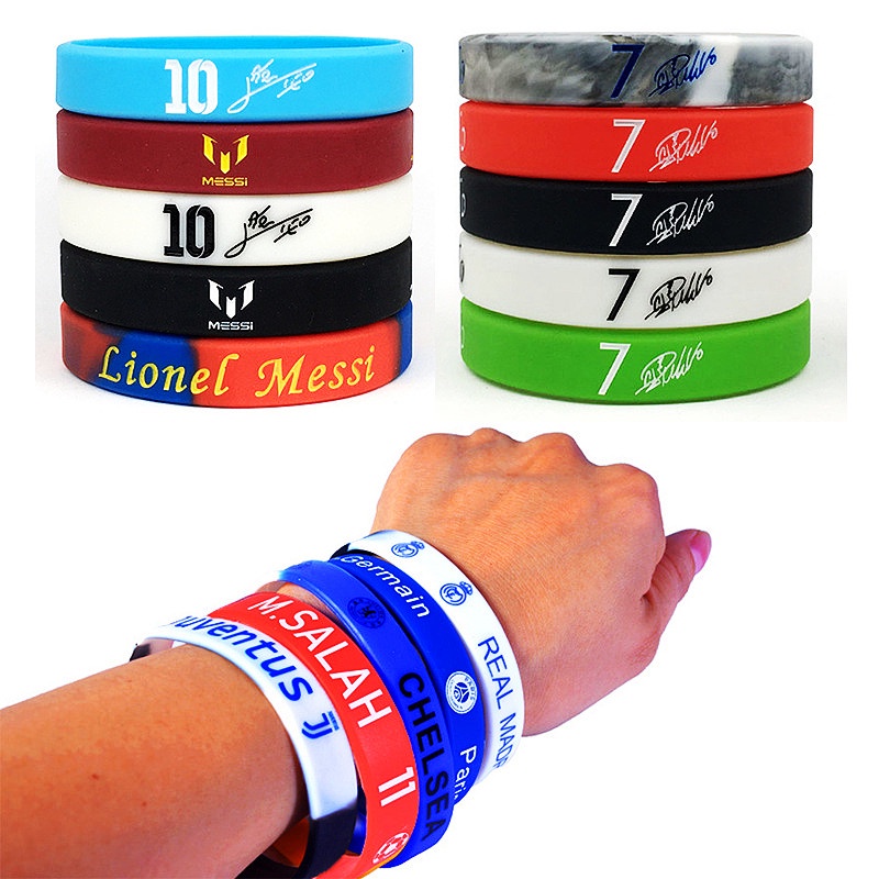 1 Vòng Đeo Tay Silicone In Logo Câu Lạc Bộ Bóng Đá Barcelona