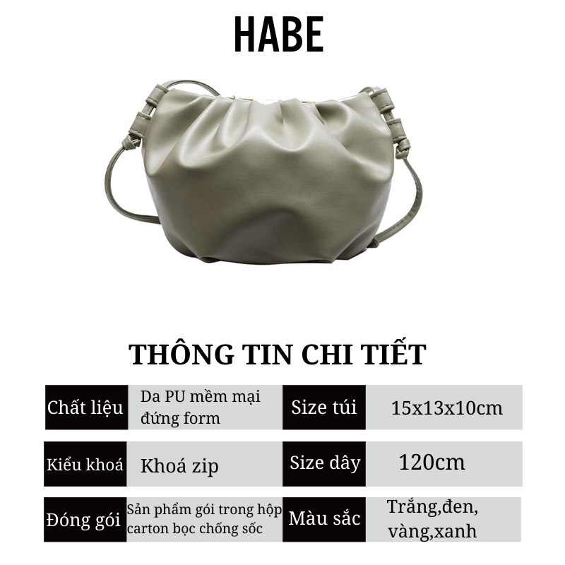 Túi xách nữ đeo chéo mini da mềm phong cách Hàn Quốc đơn giản