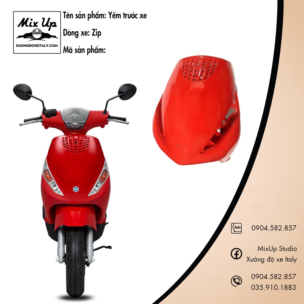 YẾM TRƯỚC XE PIAGGIO ZIP