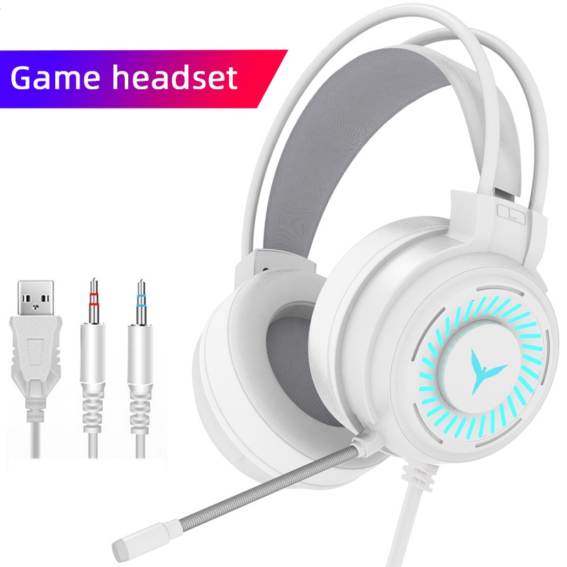 Tai Nghe Chụp Tai Gaming PC G80 Có Mic Có dây Máy Tính Chơi Game thủ Chuyên Dụng Có Đèn Led Nhiều Màu