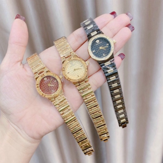 Đồng Hồ Thời Trang VerSace,Đồng Hồ Nữ Đeo Tay Dây Kim Loại Chống Nước Mẫu Đẹp