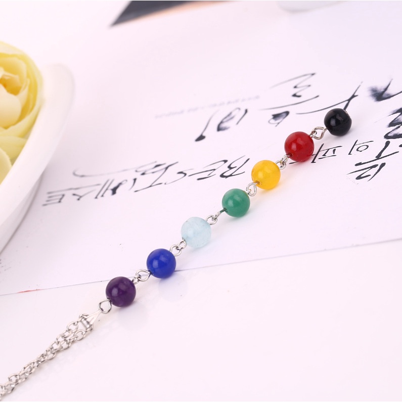 Dây chuyền nữ thời trang hạt năng lượng charka phong cách