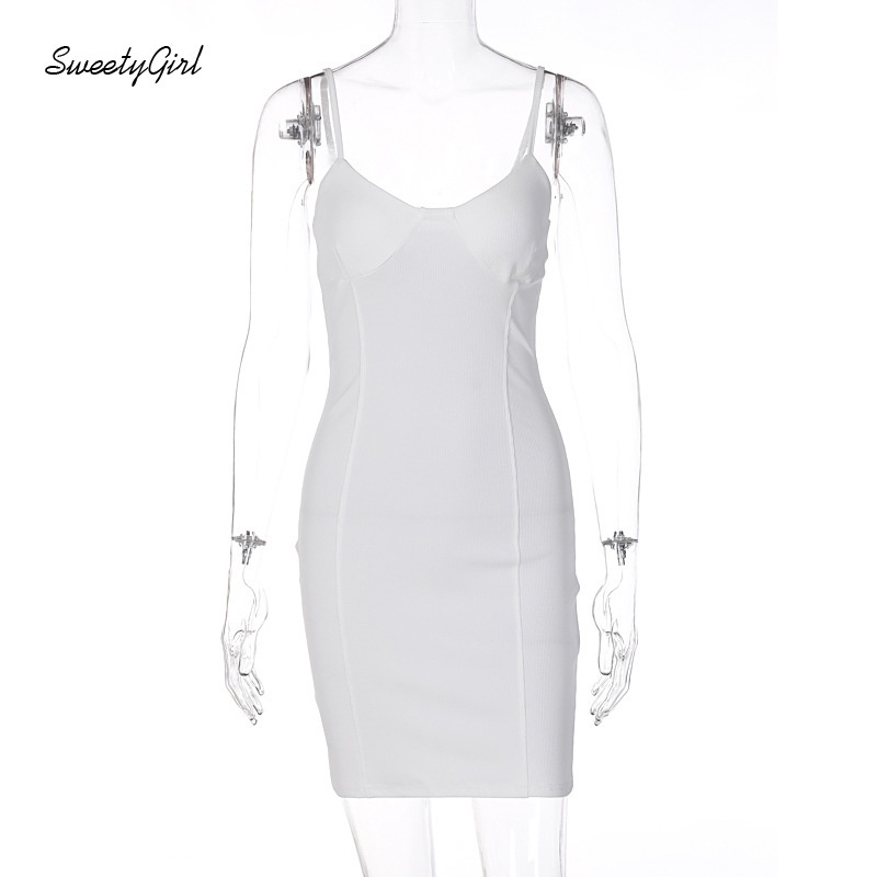 Đầm Mini Cổ Tròn Không Tay Eo Thấp Màu Trơn Thời Trang 2022 Gợi Cảm Cho Nữ