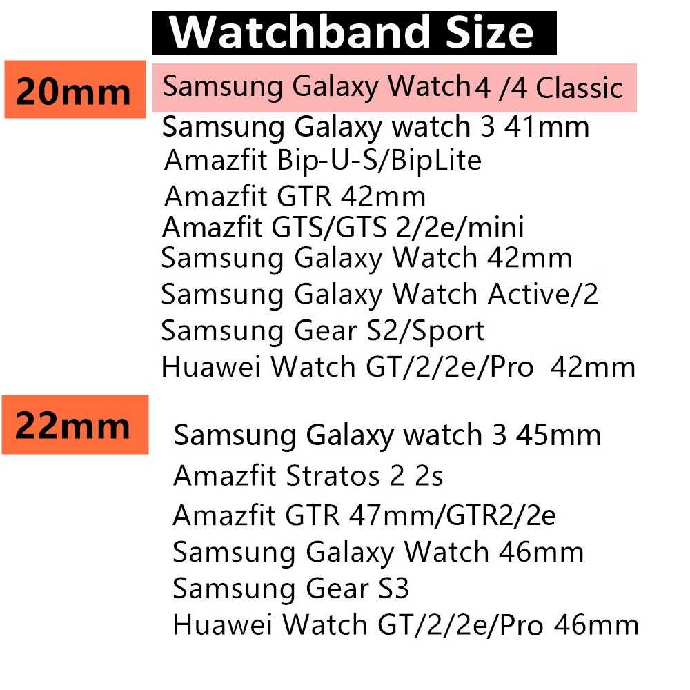 Dây silicone Thay Thế Cho ĐồNg Hồ Đeo Tay Thông Minh samsung galaxy watch 4 40mm / classic 46mm 42mm 4 44mm 40mm