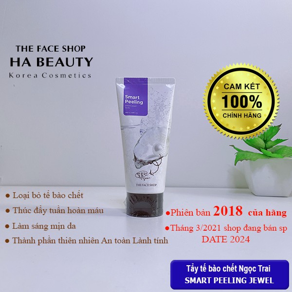 (AUTH) Tẩy tế bào chết Ngọc Trai WHITE JEWEL PEELING The Face Shop | BigBuy360 - bigbuy360.vn