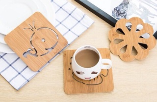 Combo 2 Lót Nồi Gỗ Hình Mèo ( ngẫu nhiên)