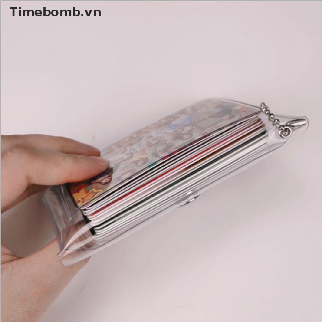 Ví Đựng Thẻ mini Bằng PVC Trong Suốt Lấp Lánh